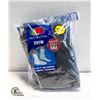 BLACK CREW SOCKS 12-16 SIZE 6-PACK FRUIT OF