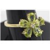 Image 1 : #258-GREEN PERIDOT RING SIZE 7