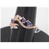 Image 1 : #238-TANZANITE & TOPAZ RING SIZE 6.5