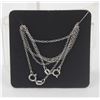 Image 1 : #295-STERLING SILVER NECKLACE 2 PCS