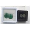 Image 1 : #147-UNHEATED AQUARMARINE 5.35CT&GREEN JADE 15.10C