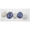 Image 1 : #64-NATURAL LAPIS LAZULI & MOONSTONES  136.60 CT