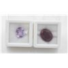 Image 1 : #88- UNTREATED AMETHYST 3.10CT & RED RUBY 9.85CT