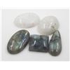 Image 1 : #60-NATURAL LABRADORITE & MOONSTONES  112.95 CT