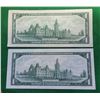 Image 2 : 13)  LOT OF 2 CANADIAN $1.00 BANKNOTES, ONE WITH