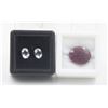Image 1 : #115- UNHEATED WHITE TOPAZ  1.85CT & RED RUBY 11.2