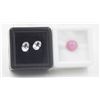 Image 1 : #83- UNHEATD WHITE TOPAZ  1.90CT & RED RUBY 4.25CT