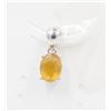 Image 1 : #340-YELLOW APPHIRE & CZ GEMSTONES PENDANT