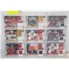 Image 1 : LOT OF 9 NHL JERSEY CARDS