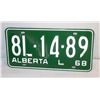 Image 1 : NEW 1968 UNUSED LICENSE PLATE