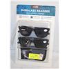 Image 1 : NEW SUNGLASS READERS 2 PACK W/ CASE, +1.50