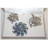 Image 1 : VINTAGE RHINESTONE BROOCHES THREE