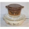 Image 1 : FIRE KING LIDDED CASSEROLES