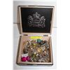 CIGAR BOX FULL OF ESTATE JEWELRY - ESTATE