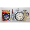 ESTATE TWIN BELL SPIDERMAN CLOCK & VINTAGE TOOL