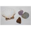 Image 1 : 4PCS. GEMSTONE AMETHYST, TIGER'S EYE,