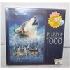 Image 1 : SEALED 1000PC. PUZZLE HOWLING WOLF PACK