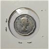 Image 2 : 18)  CANADIAN 1953 5 CENT COIN, 80% SILVER.