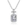 Image 1 : 1 CT GRA CERTIFIED MOISSANITE 925 SILVER NECKLACE