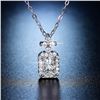 Image 2 : 1 CT GRA CERTIFIED MOISSANITE 925 SILVER NECKLACE