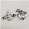 Image 1 : JP1077-183 SILVER LOT OF 2 CZ PENDANT