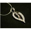 Image 1 : JP1077-196 SILVER CZ NECKLACE