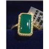 Image 1 : JP1077-195 SILVER GREEN ONYX(4.5CT) RING