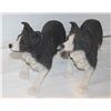 Image 1 : 2 HEAVY BORDER COLLIE DOG FIGURES