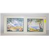 Image 1 : MAUI SUNRISE & SUNSET WATER COLOR PICTURE