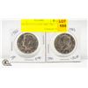 Image 1 : 2 JFK 50 CENT COINS 1982, 1983