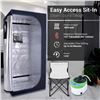 Image 2 : NEW WITH BOX SERENELIFE SLISAU35BK PORTABLE SAUNA