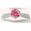 Image 1 : 1 CT GRA CERTIFIED PINK MOISSANITE 925 ST. SILVER
