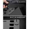 Image 2 : NEW WITH BOX SYVIO 14 PIECE KNIFE SET WITH BLOCK