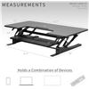Image 3 : NEW VIVO LARGE CONVERTIBLE DESK RISER, V SERIES