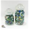 Image 1 : 2 CANNISTER JARS FROM ITALY FILLED WITH