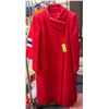 Image 1 : RED PURE WOOL LADIES COAT SIZE SMALL