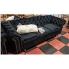 Image 2 : NEW BLACK SUEDE STYLE SOFA & LOVESEAT WITH WHITE