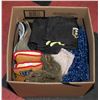 Image 1 : BOX OF HATS, SCARFS, TOQUES, MITTENS, ARM GUARDS
