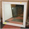 Image 1 : WHITE FRAMED MIRROR