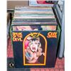 Image 1 : RECORDS IN OLD VINTAGE CRATE OVER 75 ALBUMS