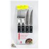 Image 1 : NEW GOURMET 8 PIECE STEAK KNIFE & FORK SET
