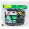 Image 1 : ANKLE SOCKS BLACK 6-12 SIZE 6-PACK FRUIT OF