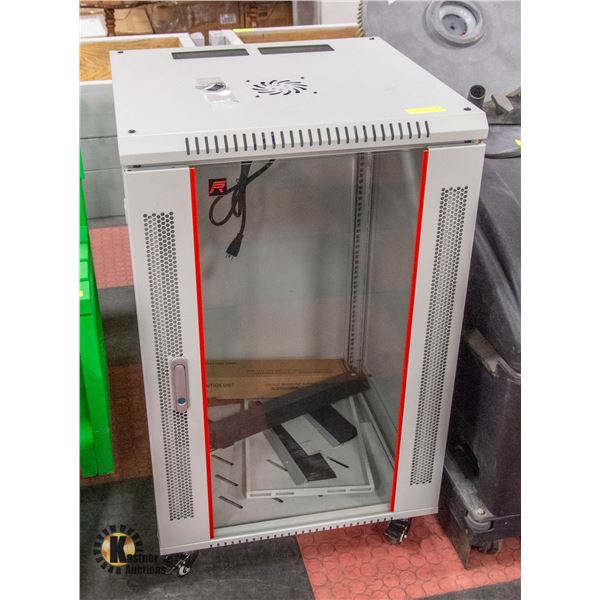 NEW COMPUTER CABINET RACK SYSTEM - SOME ASSEMBLY