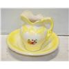 Image 1 : ESTATE VINTAGE CERAMIC JUG AND WASH BASIN