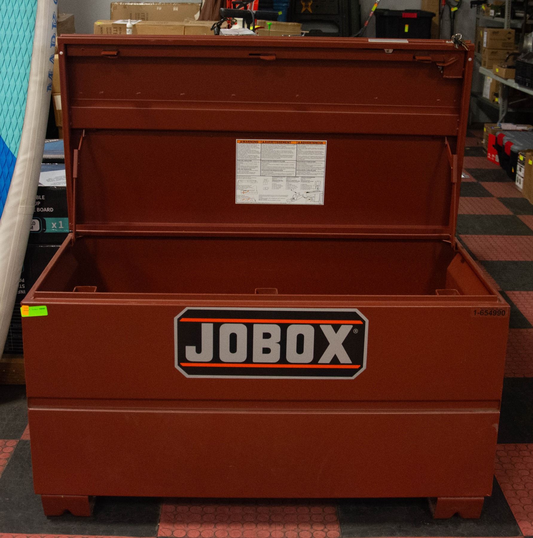Jumbo Red Box LARGE RED JOBOX WITH KEYS H-28