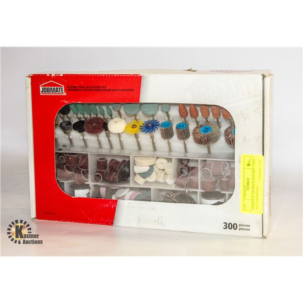 JOBMATE 300 PIECE ROTARY TOOL ACCESSORY KIT