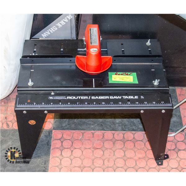 VERMONT AMERICA ROUTER/SABRE SAW TABLE