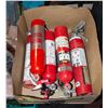 Image 1 : LOT OF 5 FIRE EXTINGUISHERS SOME NEED RECHARGING