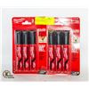 Image 1 : 2 PACKS OF 3 MILWAUKEE INKZALL LARGE JOB MARKERS