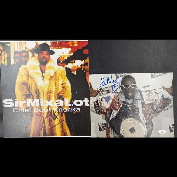 Pair Of Autographs, DJ And Rapper Flava Flav And Rapper Sir Mix-a-Lot